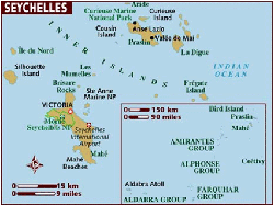 Map of Seychelles